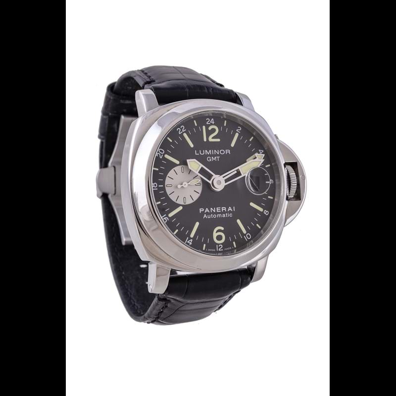 Officine Panerai, Luminor GMT, ref. OP 6761, PAM00088, stainless steel wrist watch 