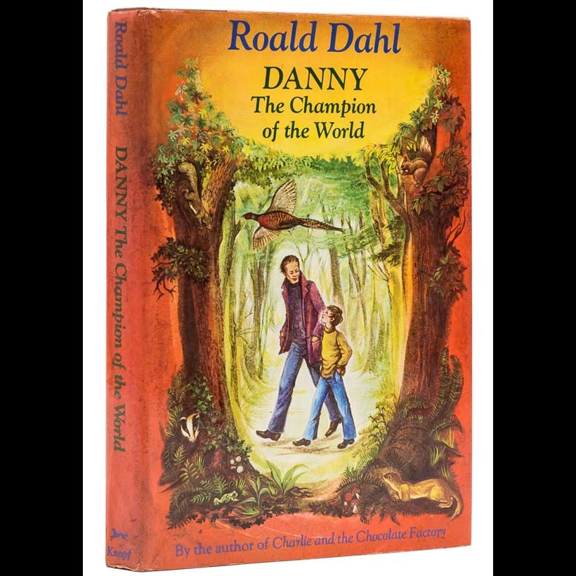 Inline Image - Lot 378: Dahl (Roald) Danny The Champion of the World, first American edition, signed presentation inscription from the author, New York, 1975 | Est. £2,000-3,000 (+ fees)