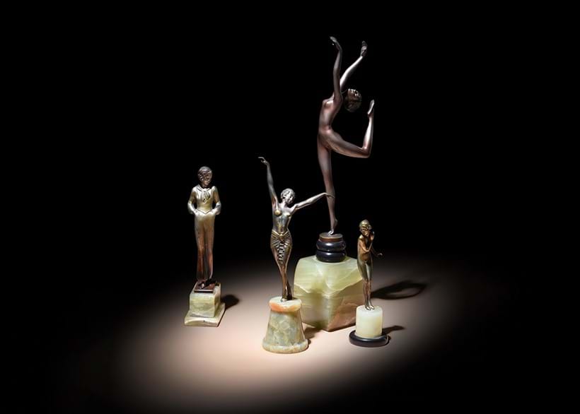 Inline Image - Bronzes by Josef Lorenzl | Featured (L to R): Lot 201, Lot 204, Lot 203 & Lot 200 | Estimates from £250-1,000 (+ fees)
