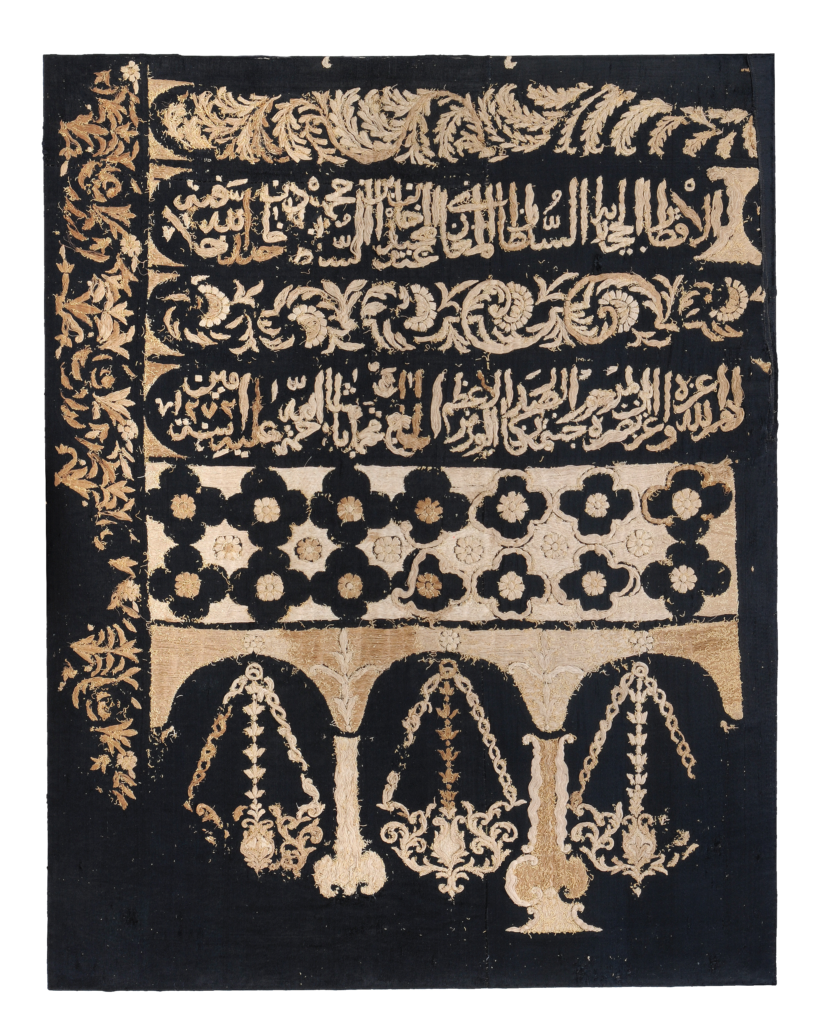 A large Islamic textile panel, probably Ottoman, circa 18th or 19th century 