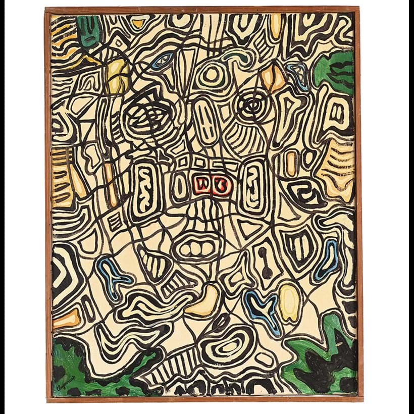 Inline Image - λ Lot 125: John Cluysenaar (Belgian 1899-1986), 'Visage Imaginaire', Oil on canvas | Est. £200-400 (+ fees)