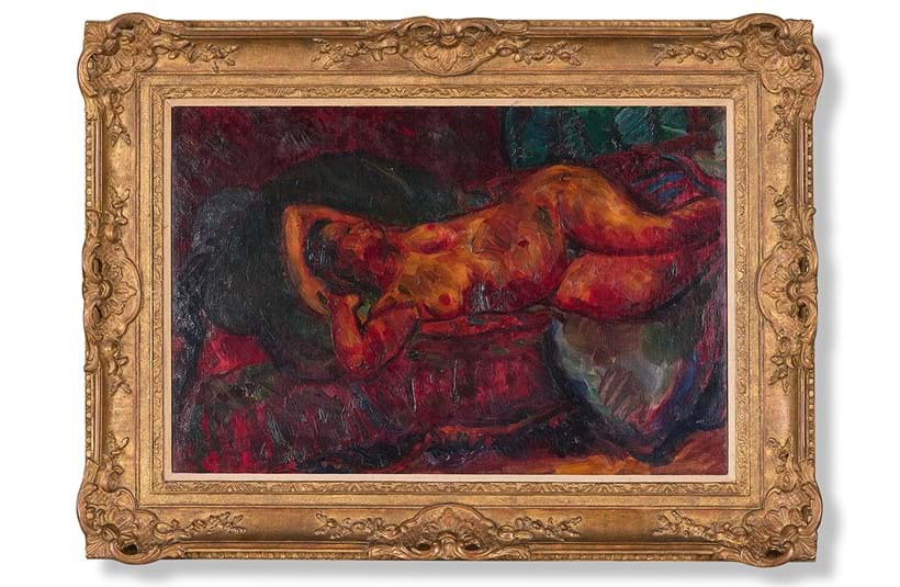 Inline Image - Lot 170: λ Sir Matthew Smith (British 1879-1959), 'Reclining Nude', Oil on canvas | Est. £ 20,000-30,000 (+ fees)