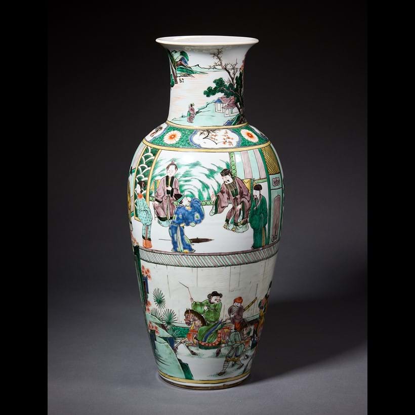 Inline Image - Lot 385: A Chinese large famille verte 'Birthday Celebration' vase, Kangxi Period (1662-1722) | Est. £30,000-50,000 (+ fees)