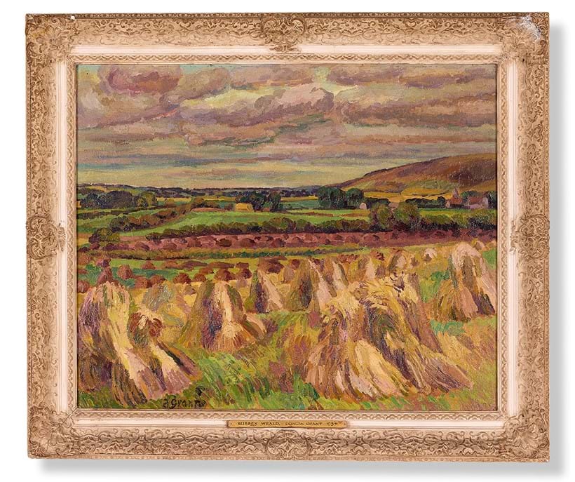 Inline Image - λ Duncan Grant (British 1885-1978), 'The Sussex Weald', Oil on canvas | Est. £15,000-25,000 (+ fees) | 4 June 2024