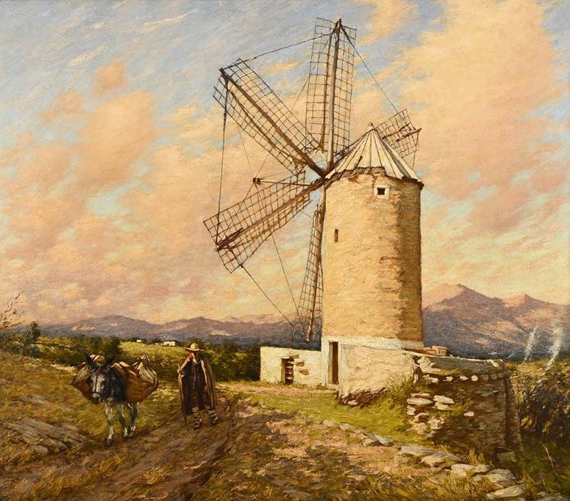 Inline Image - Lot 203: Henry Herbert La Thangue (British 1859-1929), 'A Spanish Mill', Oil on canvas | Est. £5,000-7,000 (+ fees)