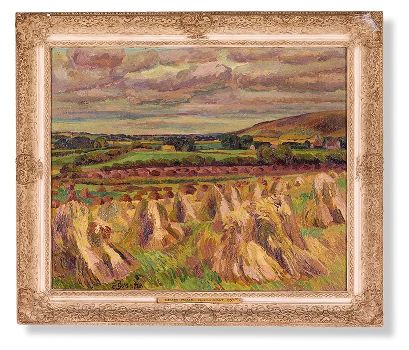 Inline Image - Lot 94: Duncan Grant (British 1885-1978), 'The Sussex Weald', oil on canvas | Sold for £65,200