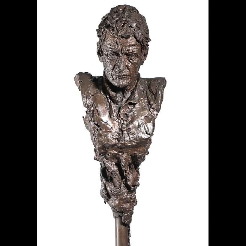 Inline Image - Lot 14: Angela Conner (British B. 1935), ‘Lucian Freud’, Bronze, mounted onto metal stand | Est. £20,000-30,000 (+ fees)