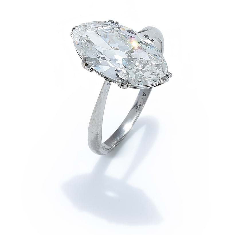 Inline Image - Lot 74: A diamond single stone ring | Sold for £23,940