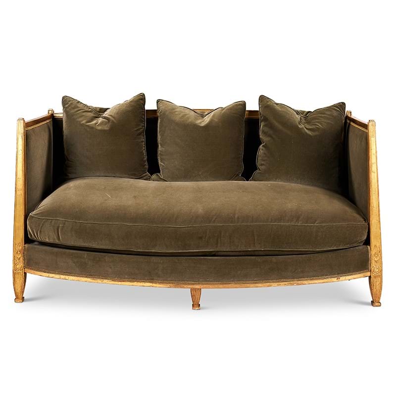 An Art Deco Giltwood Sofa, French, Circa 1930