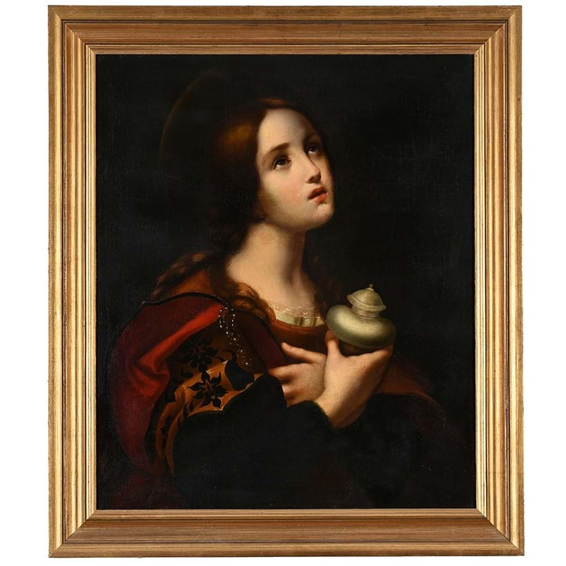 Inline Image - Lot 24: After Carlo Dolci, ‘The Penitent Magdalene’, oil on canvas | Est. £500-700 (+ fees)