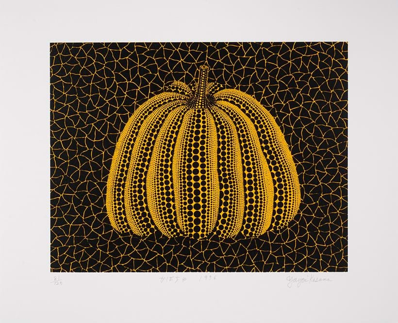 Inline Image - Yayoi Kusama (b.1929), Pumpkin (YY) (Kusama 231), screenprint in colours, 1996, signed, dated | Est. £30,000-40,000 (+ fees)