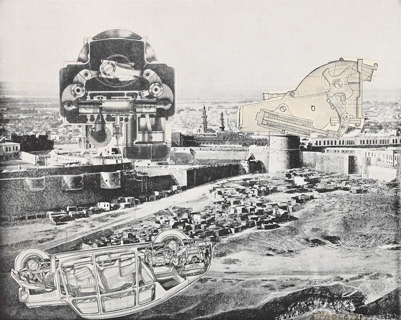 Inline Image - Lot 107: λ Sir Eduardo Paolozzi (British 1924-2005), 'The Citadel, Cairo, Egypt', Collage | Est. £2,000-3,000 (+ fees)