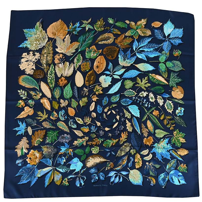 Inline Image - Lot 266: Hermès, Feuilles D'automne, a silk scarf | Est. £120-180 (+ fees)