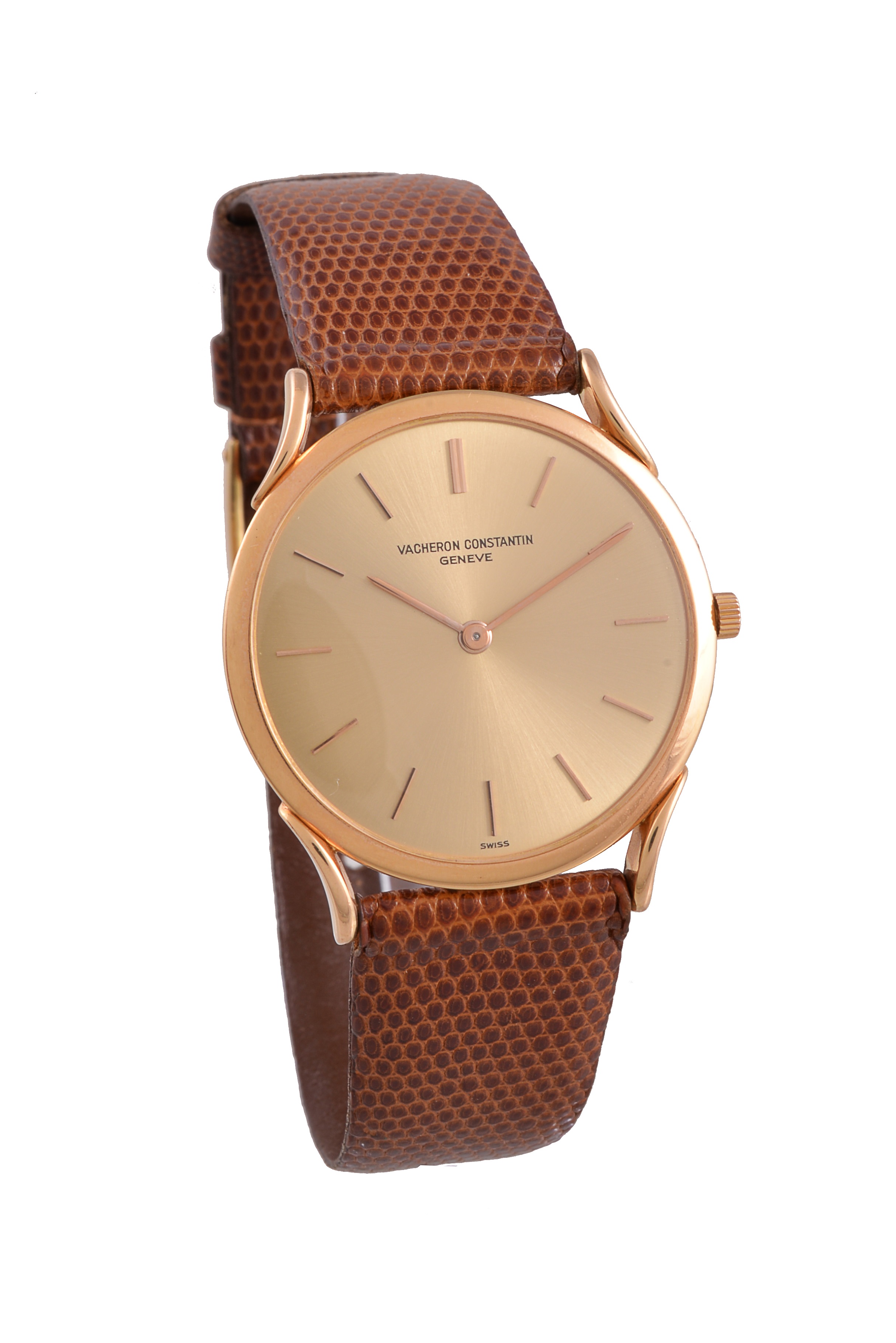 Vacheron Constantin, ref. 4961, gold coloured slim wrist watch 
