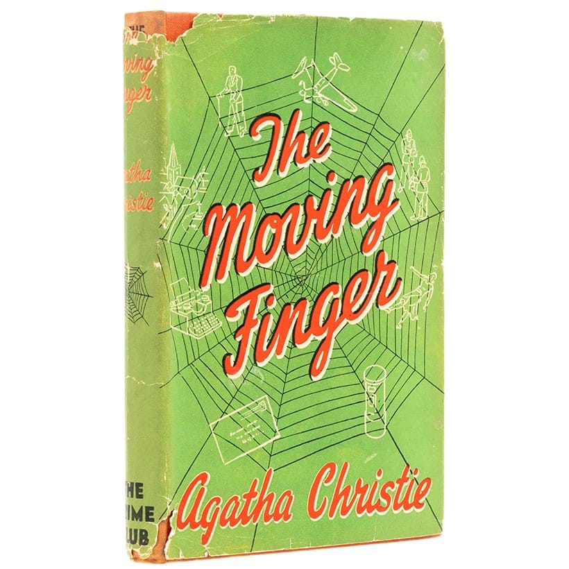 Inline Image - Lot 137: Christie (Agatha), ‘The Moving Finger’, first English edition, The Crime Club, 1943 | Est. £300-400 (+ fees)