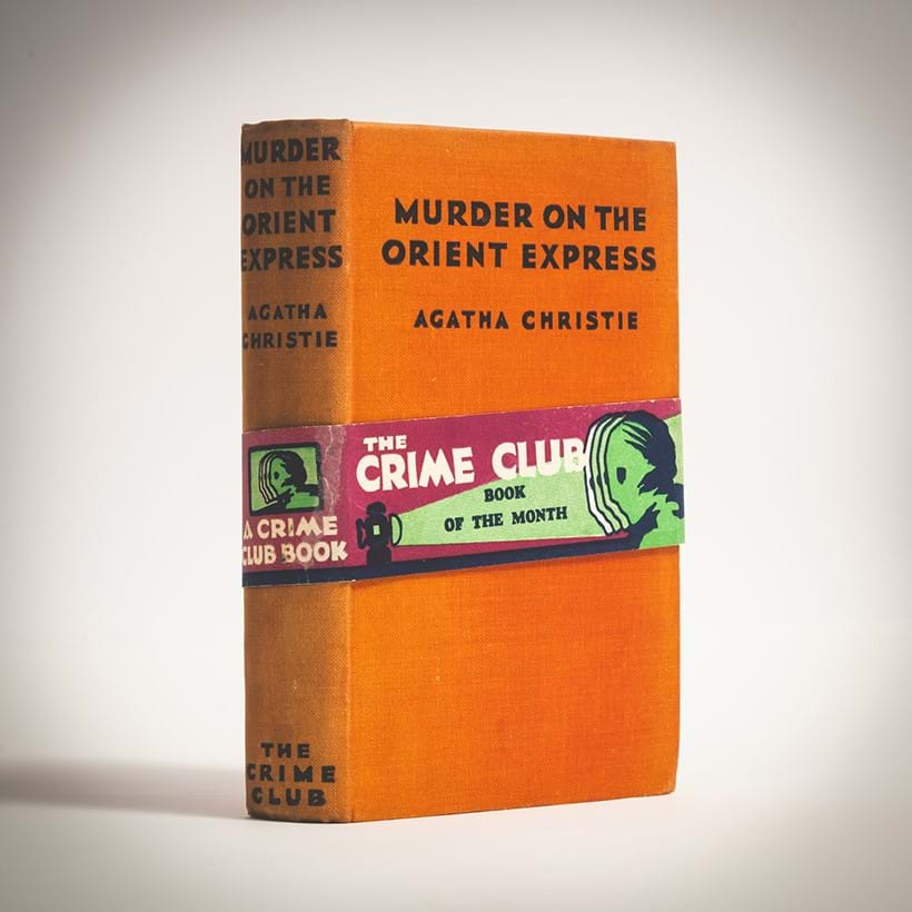 Inline Image - Lot 120: Christie (Agatha), ‘Murder on the Orient Express’, first edition, with original wraparound band, The Crime Club, 1934 | Est. £800-1,200 (+ fees)