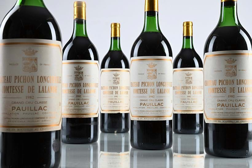 Inline Image - Lot 89: 1982 Chateau Pichon Longueville Comtesse de Lalande 2eme Cru Classe, Pauillac, OWC, 6x150cl | Est. £7,000-9,000 (+ fees)