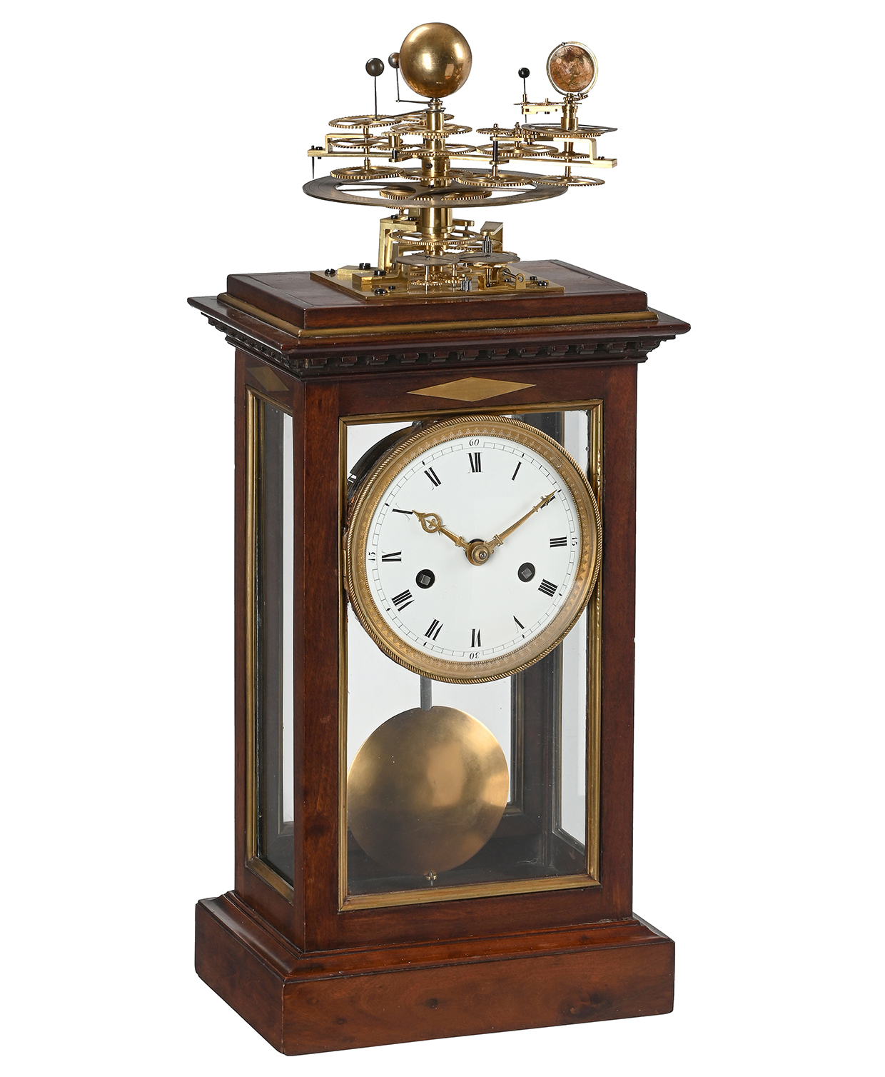 Lot 1158 - a fine and very rare French Empire mantel clock with mechanical orrery attributed to the workshop of Antide Janvier.jpg