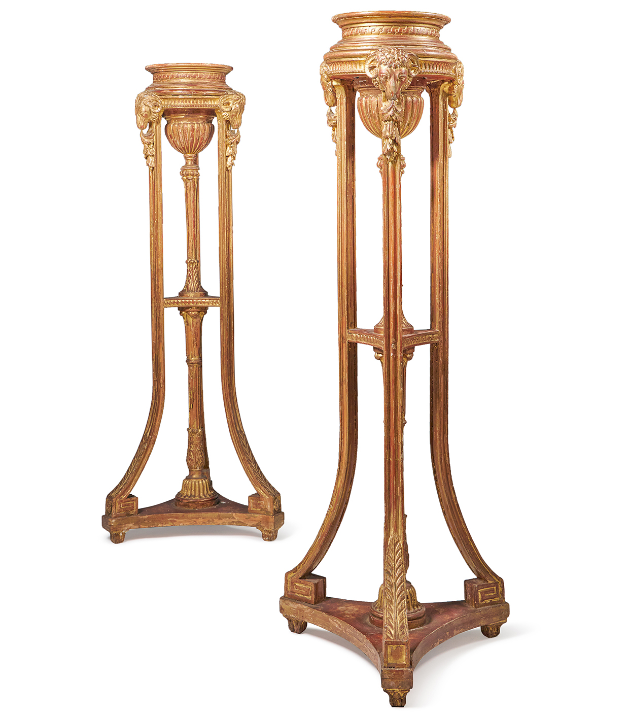 Lot 34 - a pair of George III style giltwood torcheres.jpg