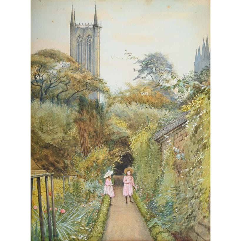 Inline Image - Lot 230: George Howard (British 1843 - 1911), 'Atherstone House, Lincoln', Watercolour with white heightening | Est. £600-800 (+ fees)