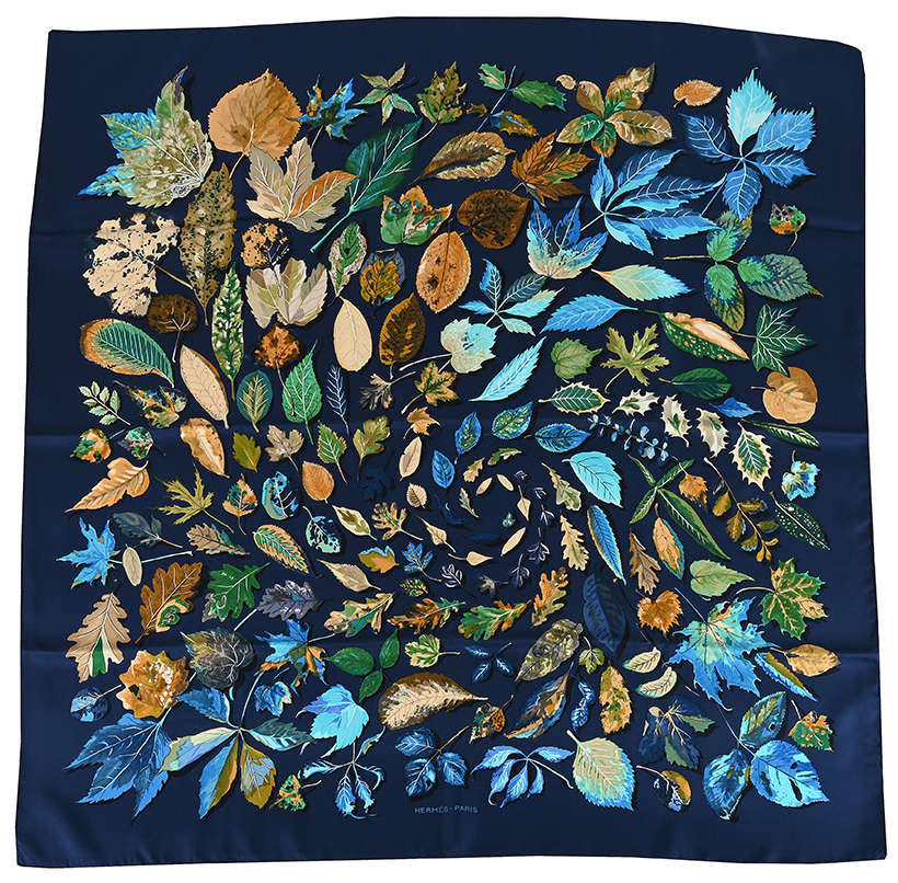 14696 Hermès Feuilles d'Automne silk scarf.JPG