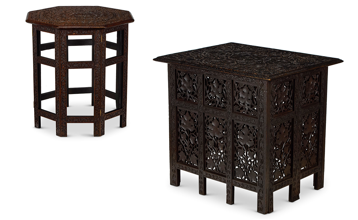 Sibyl Colefax & John Fowler auction - Lot 68 A carved hardwood table.jpg