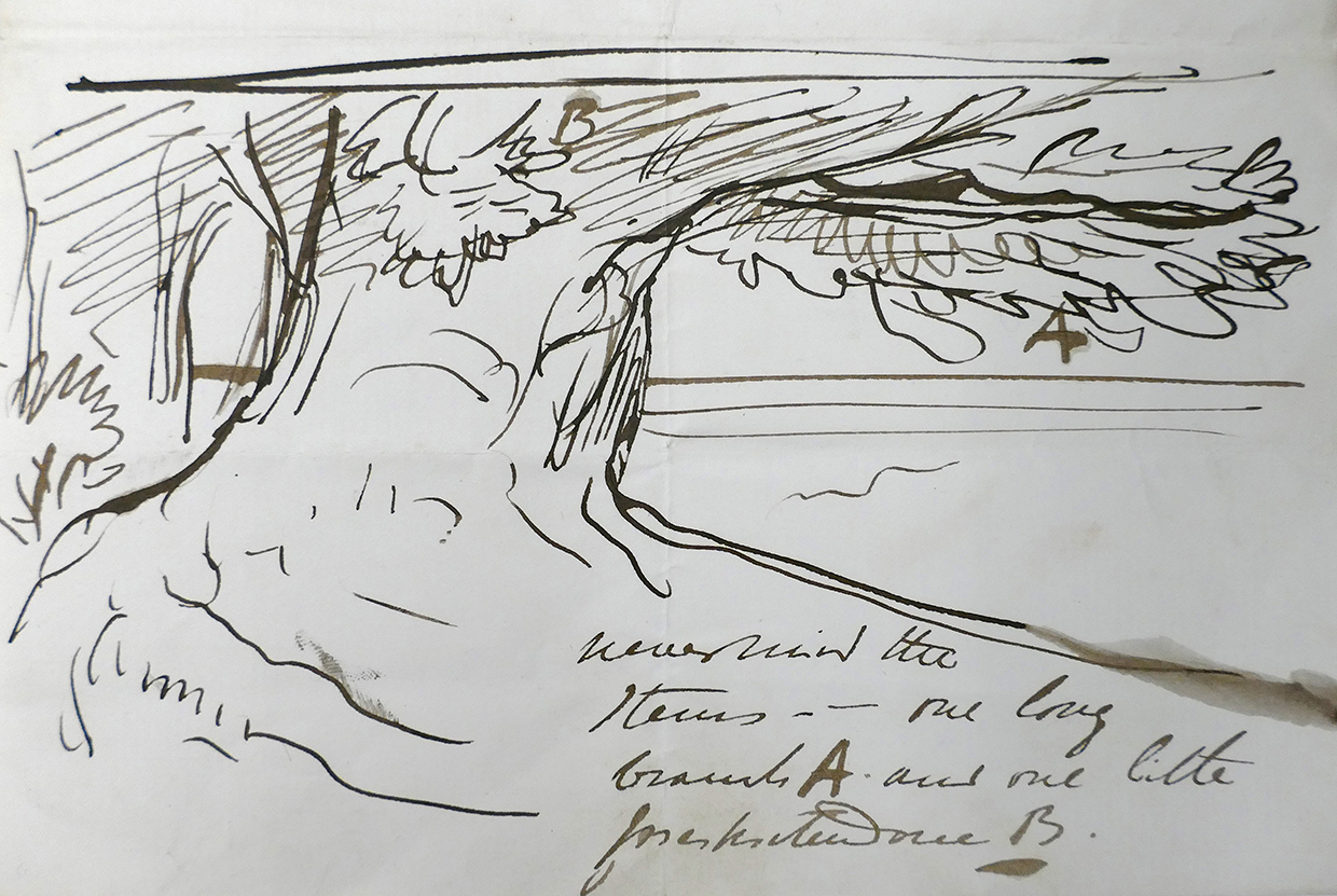 Letter from Frederic Leighton to George Howard (reverse) Leighton House © Royal Borough of Kensington and Chelsea..jpg