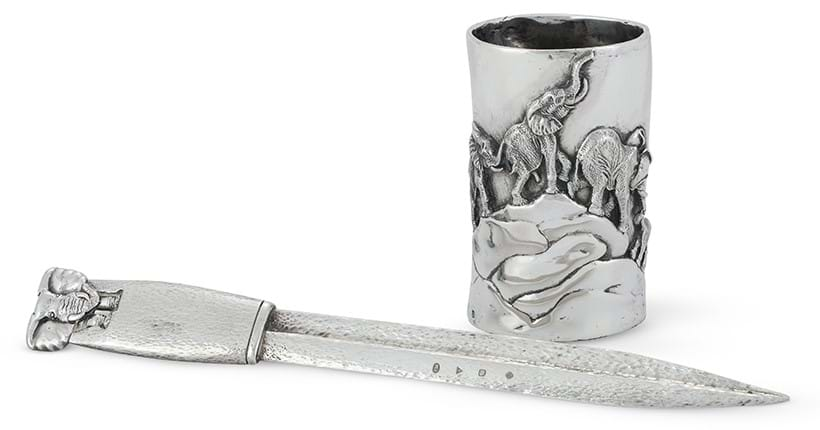 Inline Image - A silver paperknife Patrick Mavros, Zimbabwe, circa 2002 | Sold for £819