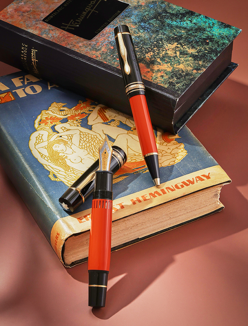 Montblanc, Writers Edition, Ernest Hemingway, A limited edition fountain pen, 1992 and Montblanc, Writers Edition, Ernest Hemingway, A limited edition ball.jpg