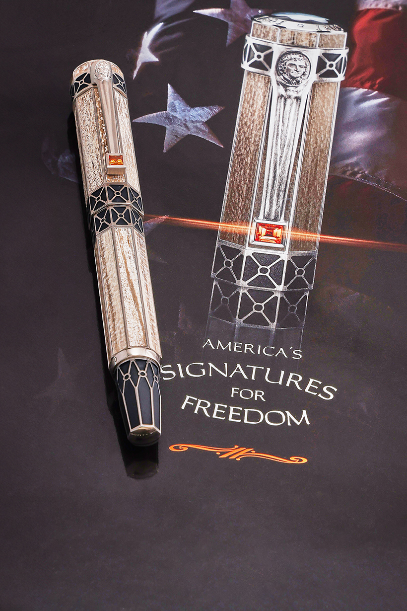 Montblanc, America's Signatures for Freedom, Thomas Jefferson, 50 a limited edition fountain pen, no. 3250, 2009 - September 2024.jpg