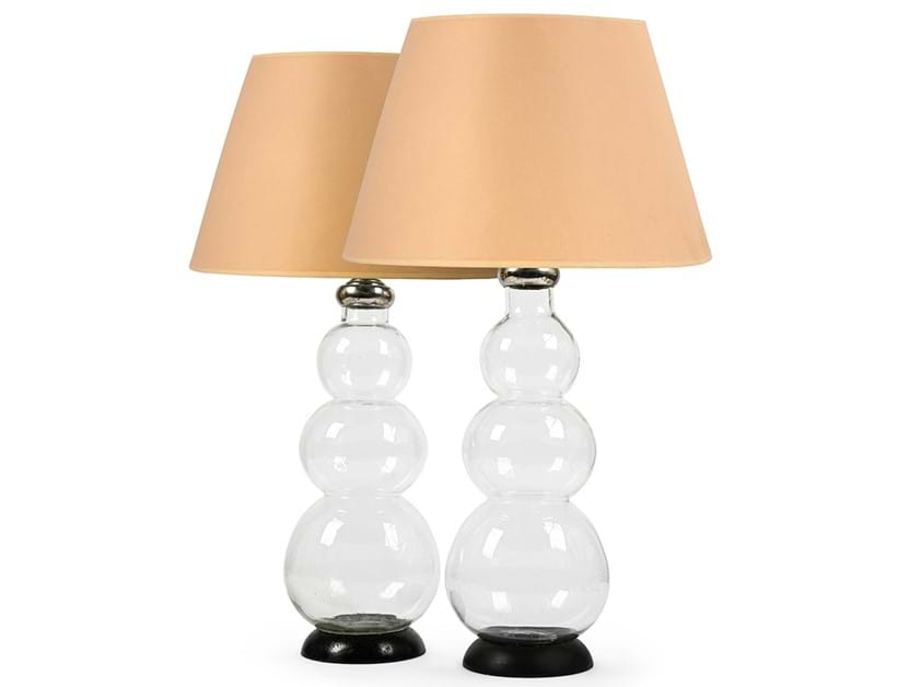 Inline Image - Lot 152: A pair of glass lamps, of recent manufacture | Est. £300-500 (+ fees)