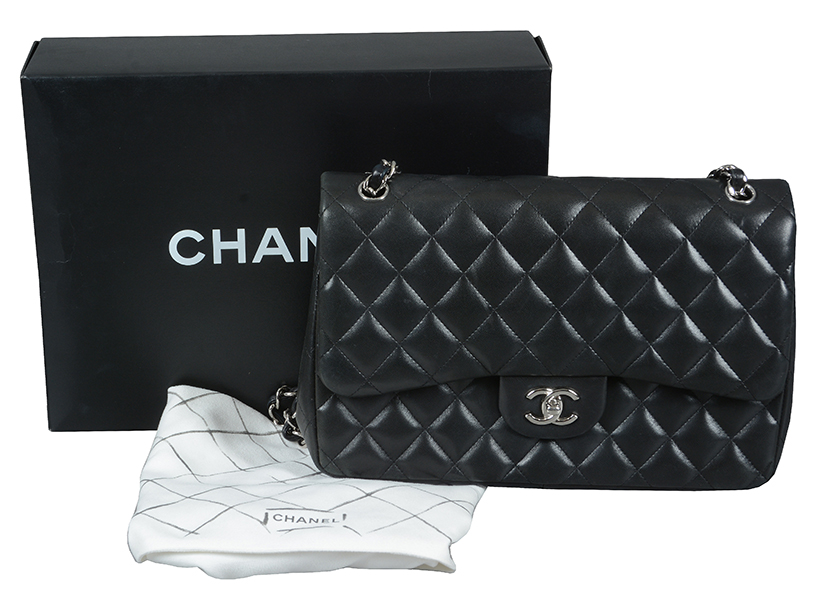14121 Lot 284 Chanel, a Jumbo Double flap handbag Sold for £2,232.JPG