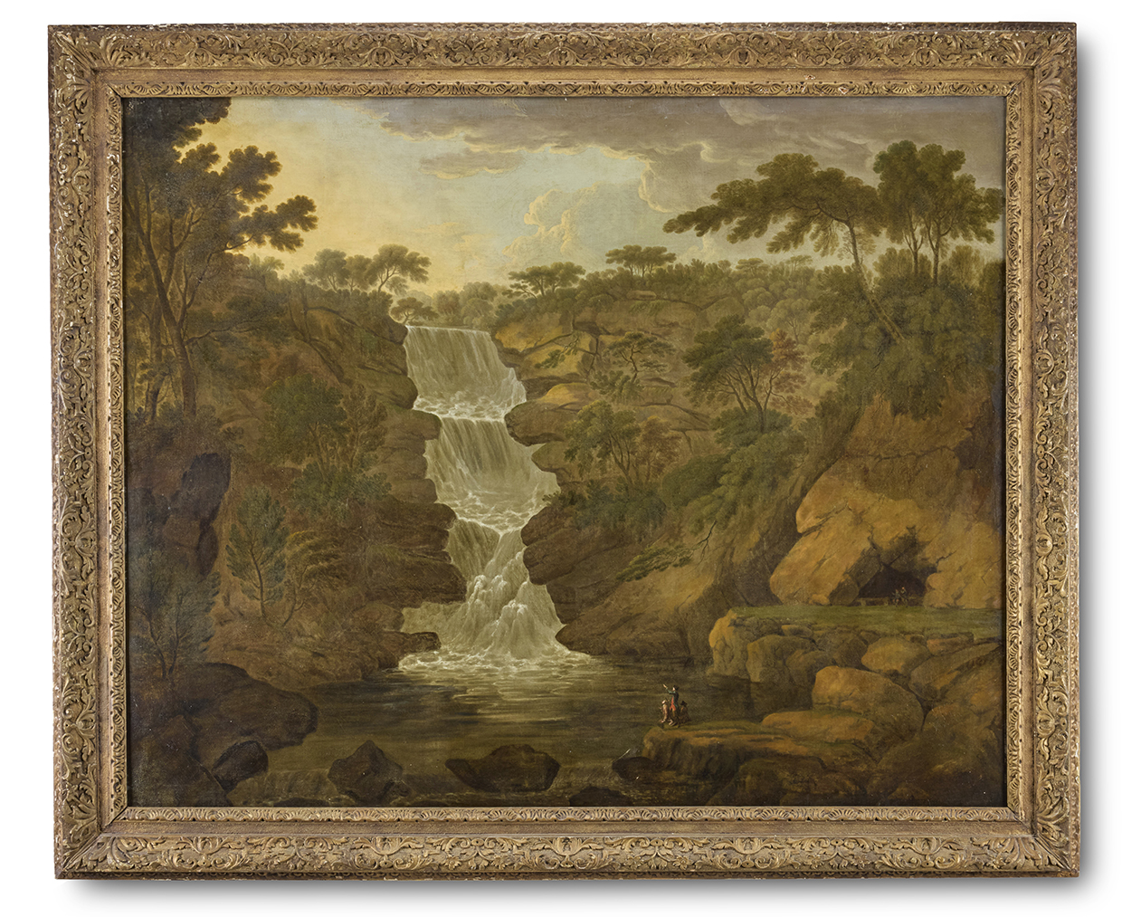 Lot 328 - Melissa Ulfane Collection - Jonathan Fisher (Irish 1740-1809), ‘A View of O'sullivan's Cascade, Killarney’, Oil on canvas.jpg