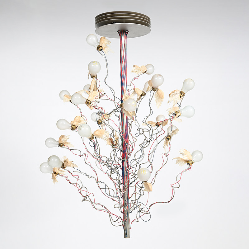 Ingo Maurer (German, 1932-2019) 'Birds Birds Birds' Chandelier: Designed 1992