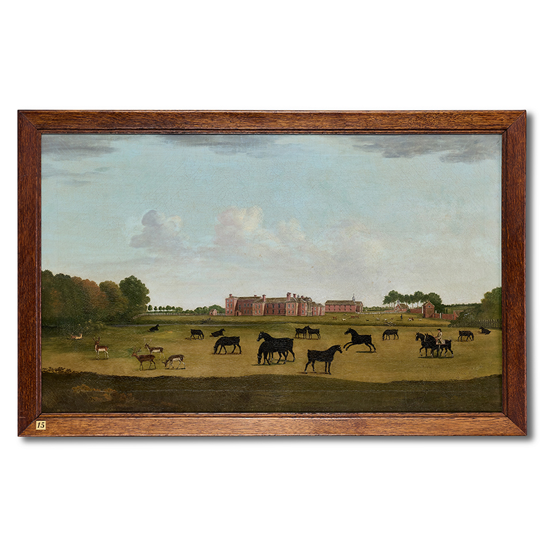 Thomas Bardwell (British 1704-1767) Views of Adlington Hall and park, oil on canvas