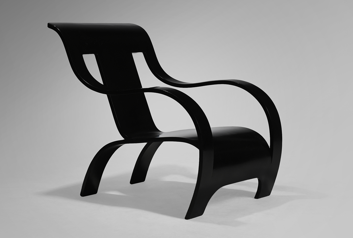 Lot 103 - Modern Design and Decorative Art  - bent plywood armchair by Gerald Summers.jpg