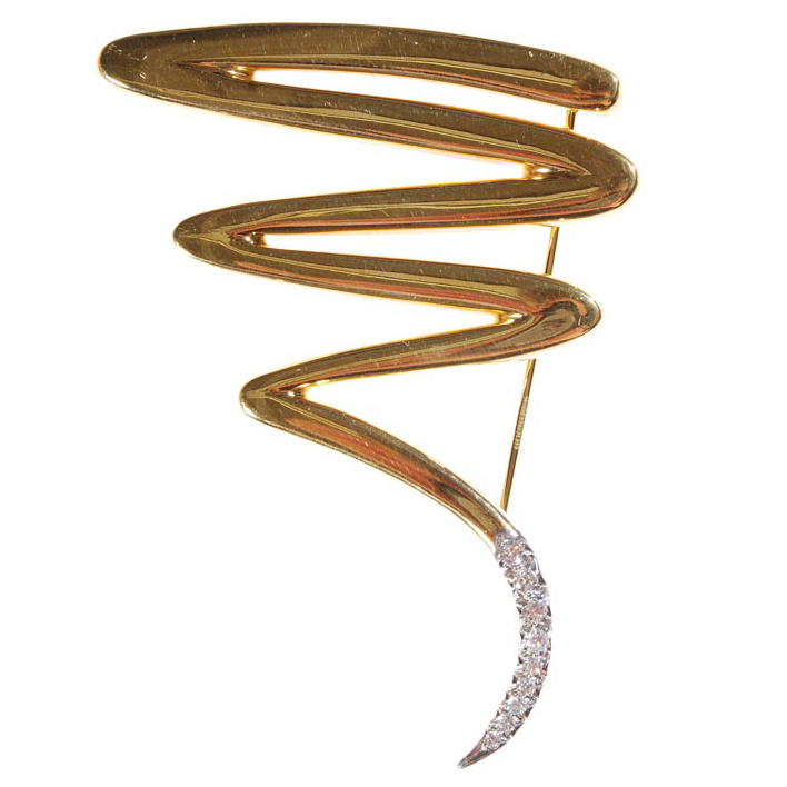 13392 Lot 456 - A ‘Scribble’ brooch by Paloma Picasso for Tiffany & Co - Sold for £549.jpg