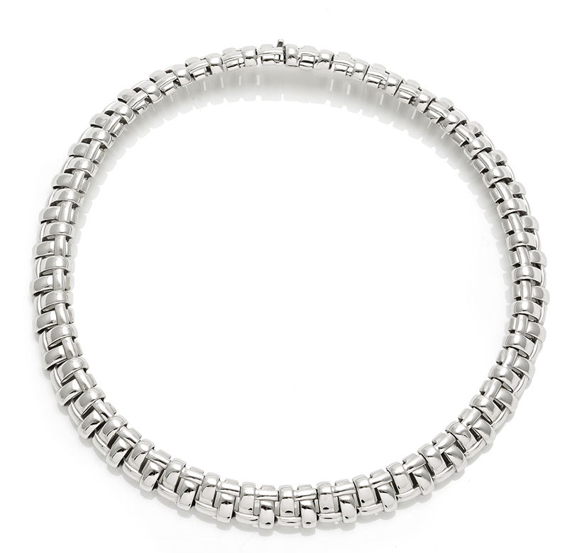 14266 Lot 246 - An 18 carat white gold collar necklace by Tiffany & Co - Sold for £4,750.JPG