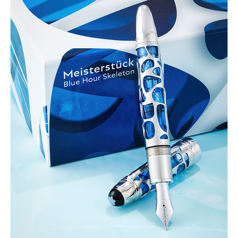 Montblanc, Meisterstück, 149, blue hour skeleton a limited edition fountain pen, ref: 113035, 2015