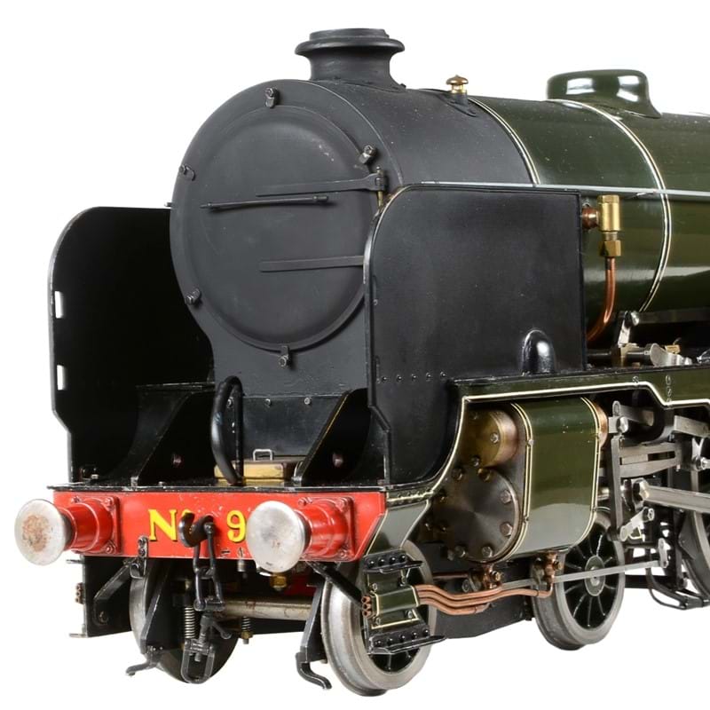 An exhibition standard 3 ½ inch gauge model of a Southern Class V Schools 4-6-0 tender locomotive no. 935 'Sevenoaks'