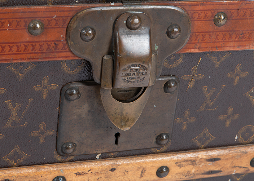 14638 Lot 441 The Tumbler Lock, Louis Vuitton a monogrammed coated canvas hard travelling trunk, 20th century Sold for £7,812.jpg
