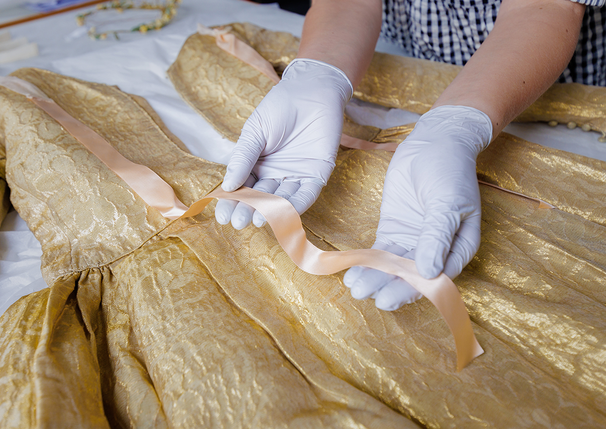 The Next Chapter: Journeys of Auction Treasures | Preserving Bridal History: Ursula Mary Lawley’s Wedding Dress Acquired by Historic Royal Palaces