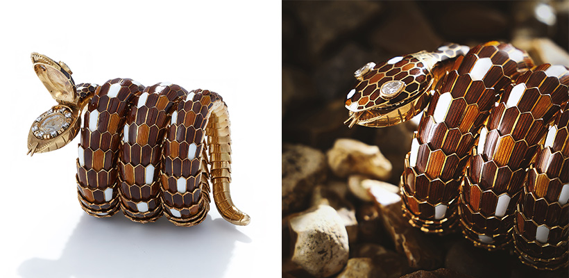 Bulgari enamel and diamond Serpenti bracelet watch circa 1965 sold for £87,700.jpg