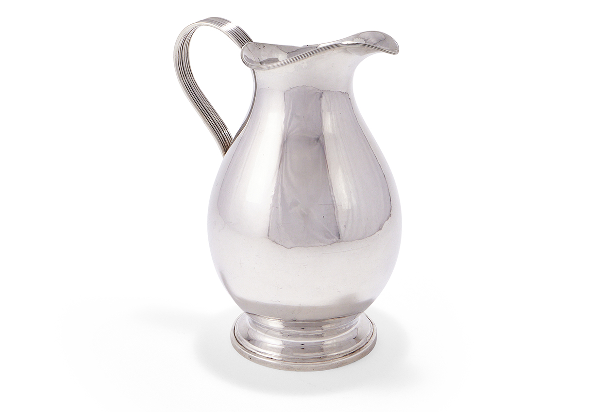 Lot 297 - A silver baluster beer jug, Goldsmiths & Silversmiths Co. Ltd, designed by W. P. Belk, Sheffield 1950.jpg