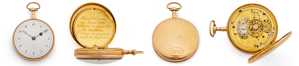 Rare 18ct Gold Watch with inscription from the Battle of Waterloo | Fine Clocks, Barometers and Scientific Instruments | Tuesday 9 September 2025