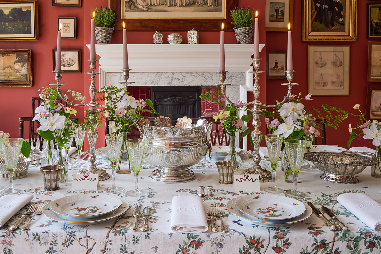 Tablescape by Miranda Lance using Silver and Dinner Service Sets from Dreweatts 4.jpg