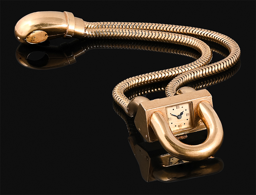 14575 Lot 221 Van Cleef & Arpels, Cadenas, a vintage gold coloured bracelet watch Sold for £5,292.jpg