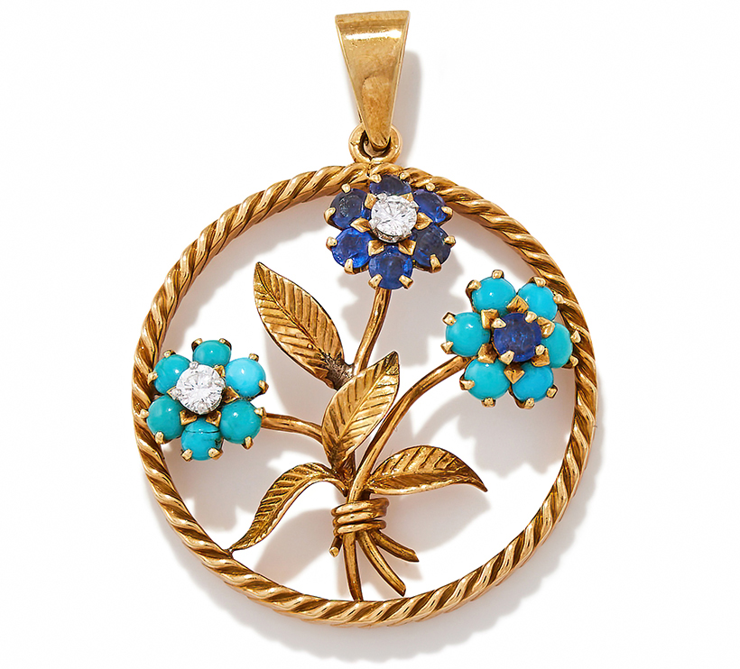 14768 Lot 222 Van Cleef & Arpels, a gem set charm pendant circa 1950s Sold for £11,340.jpg (1)