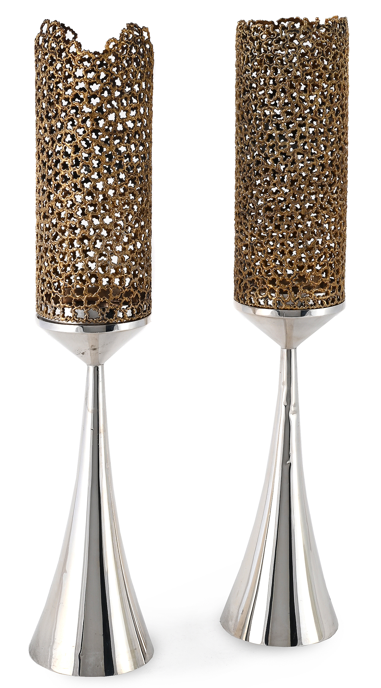 Lot 161 - Stuart Devlin (Australian, 1931-2018), two candlesticks, 1972.jpg