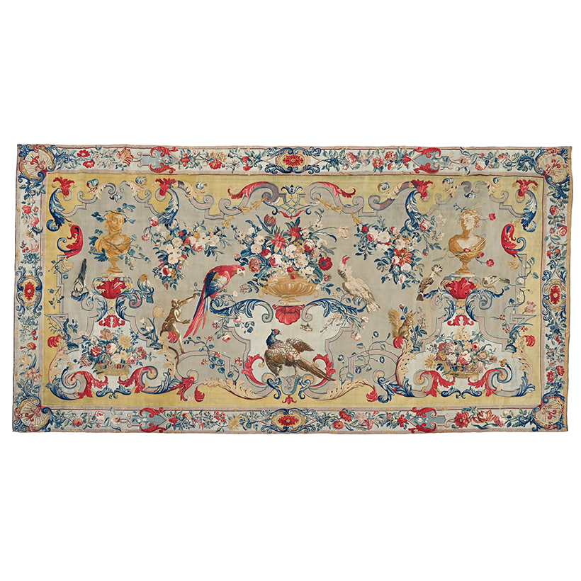 A large Soho arabesque tapestry attributed to Joshua Morris, circa 1720-1730